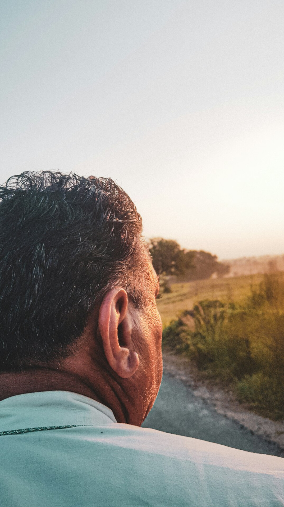 person listening carefully